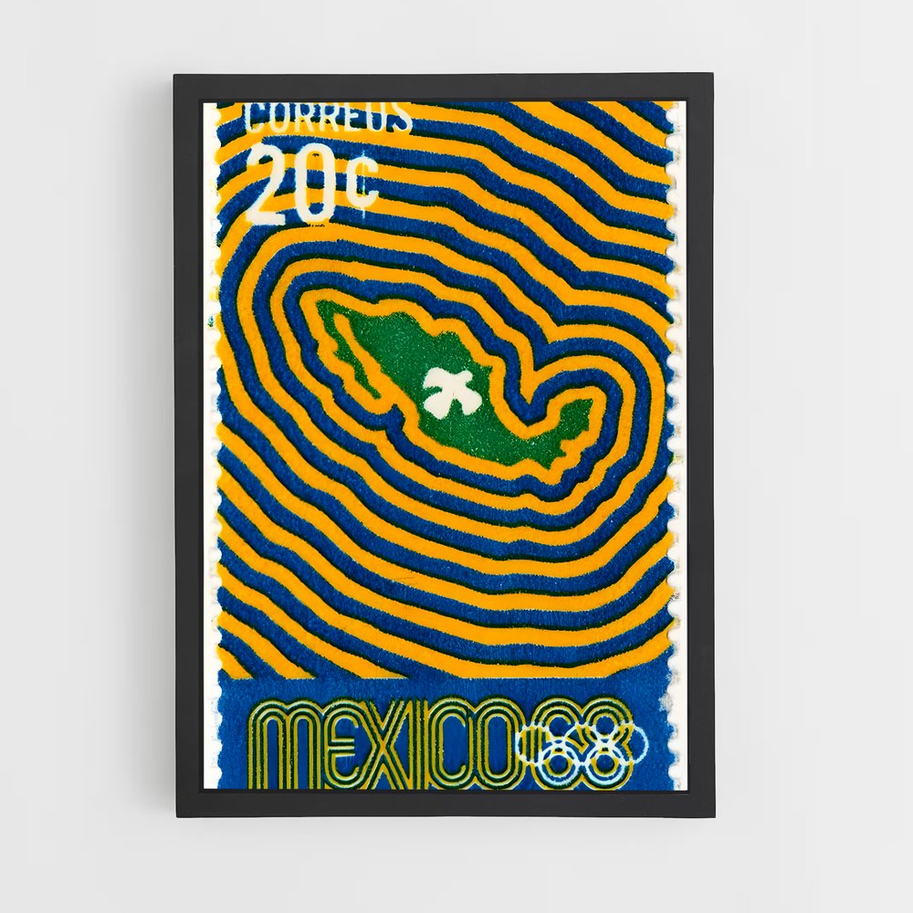 Poster Mexico 68 – affiche Jeux Olympiques (vue 2)